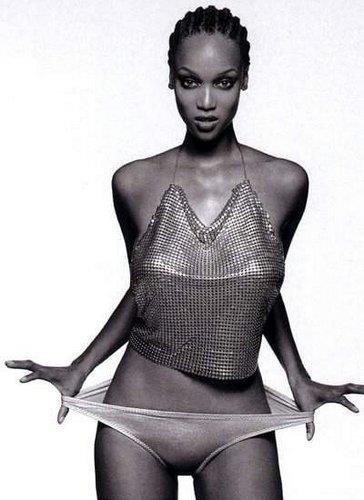 Tyra Banks in lingerie