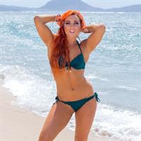 Becky Lynch in a bikini