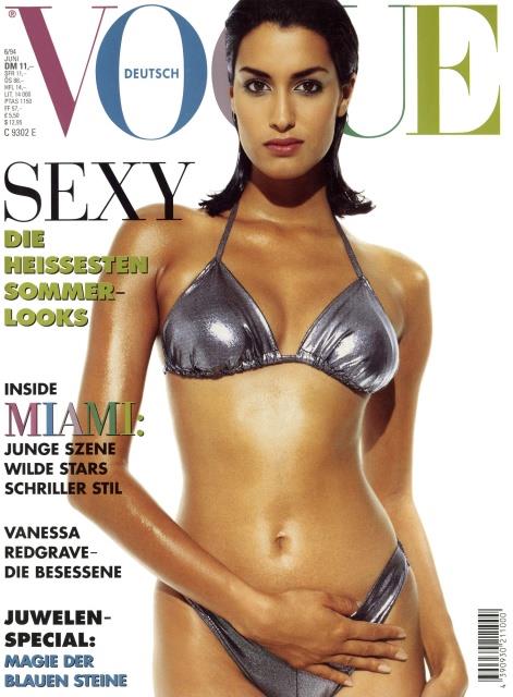 Yasmeen Ghauri in a bikini