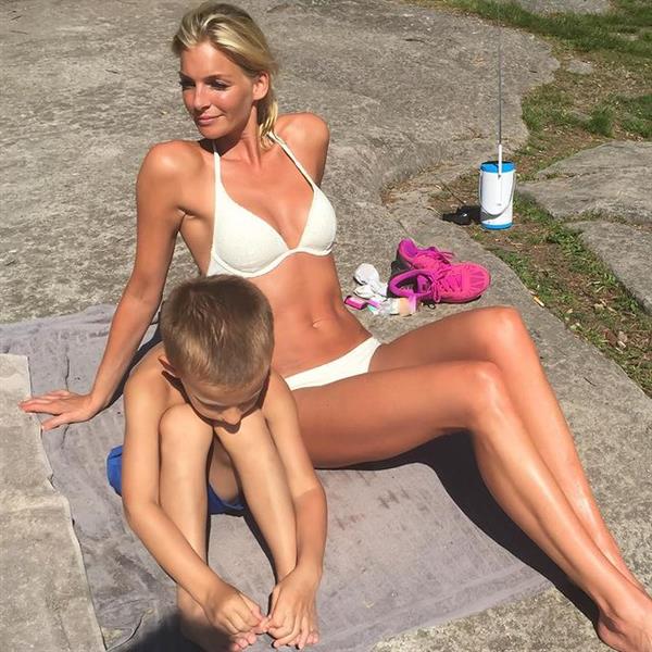 Kathrine Sørland in a bikini