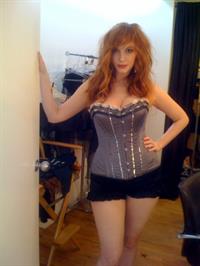 Christina Hendricks in lingerie