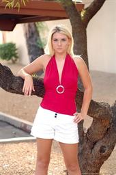 Alison Angel gets naked in the park