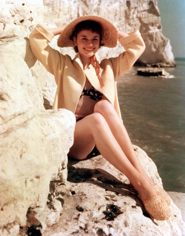 Audrey Hepburn in a bikini