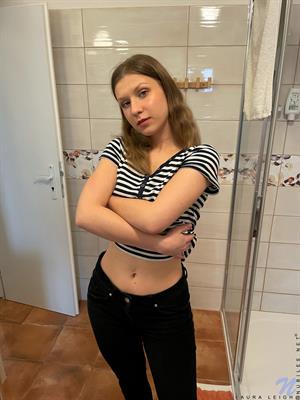 Laura Leigh Nude Pictures When we say that petite hottie Laura Leigh doesn't need a shower to be wet you'll have to see her naked to understand.