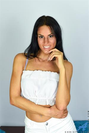 Christy Ley Nude Pictures Tanned and toned milf Christy Ley is the absolute vision of perfection if what you want is a mommy with big boobs and a fit body that can go all night.