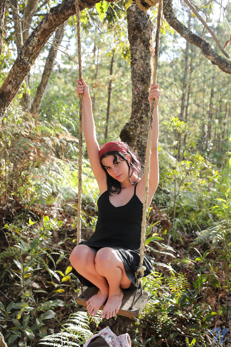 There's something so hot about seeing an obviously horny as hell cutie like Cazadora on a swingset especially when she locks eyes with you and it becomes clear that she wants a different kind of ride.