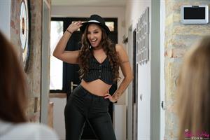 Amirah Adara Tiffany Tatum and Amber Stashh have a clothing haul try on that leads to a horny lesbian threesome