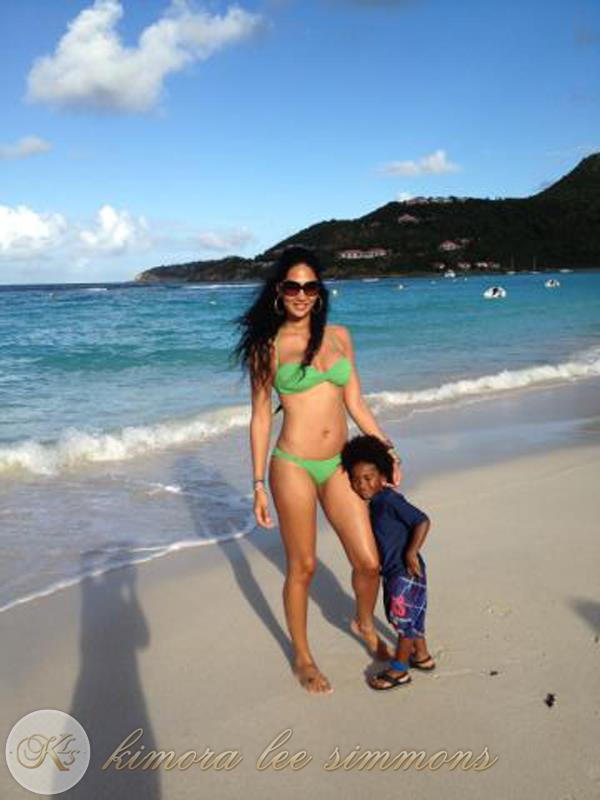 Kimora Lee Simmons in a bikini