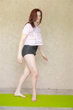 Amber Does Some Yoga