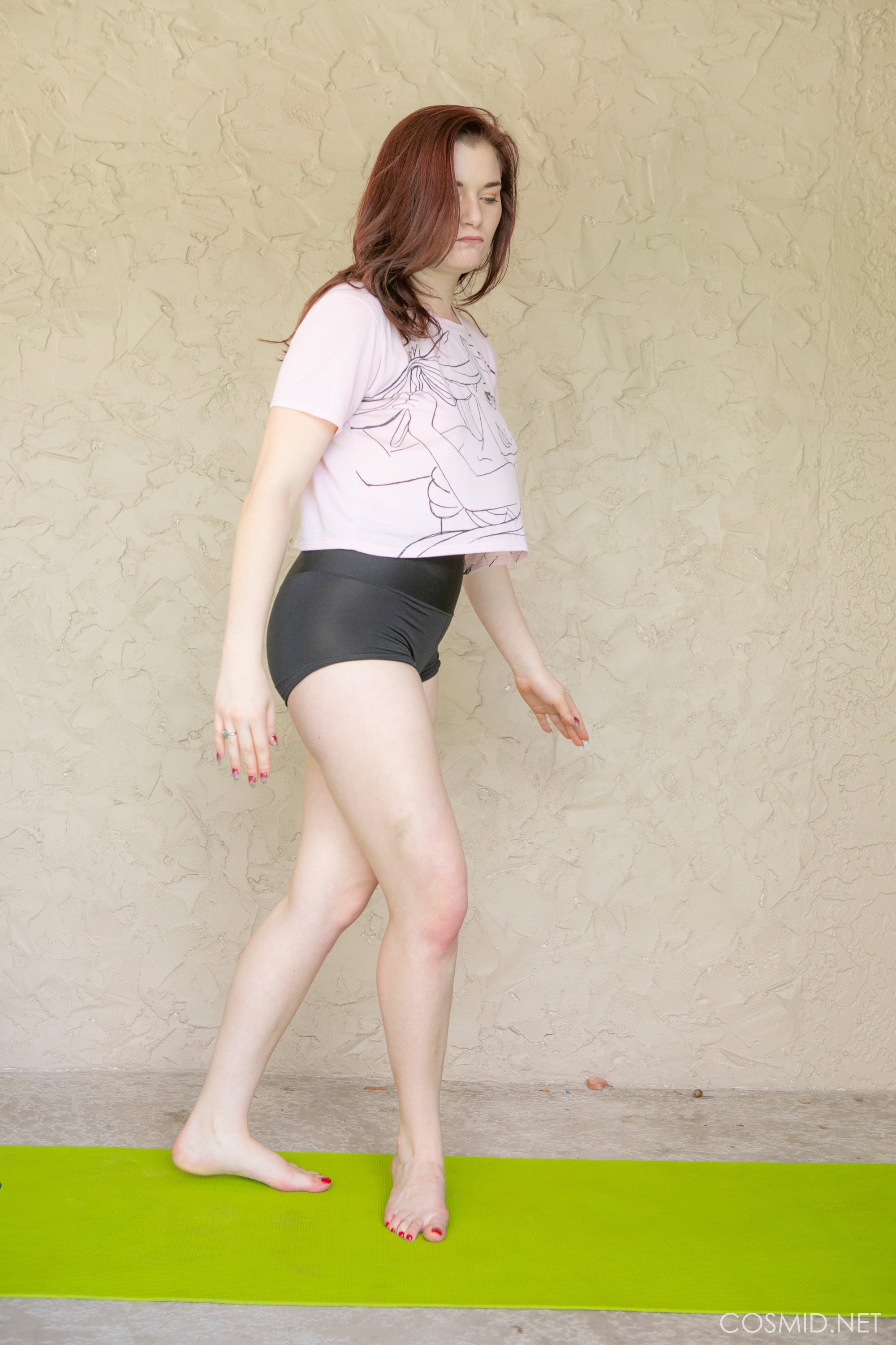 Amber Does Some Yoga