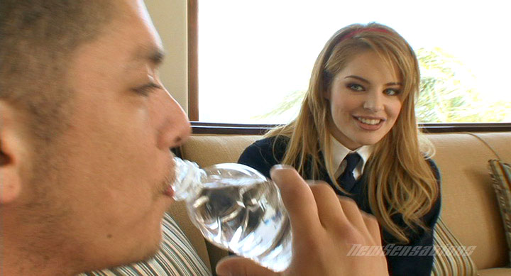 Tight school girl Ally Ann taking man sausage deep & hard