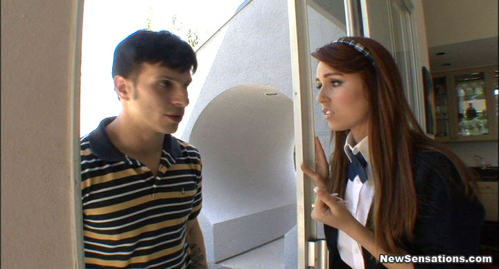 Kiki Vidis school girl snatch slammed with cock