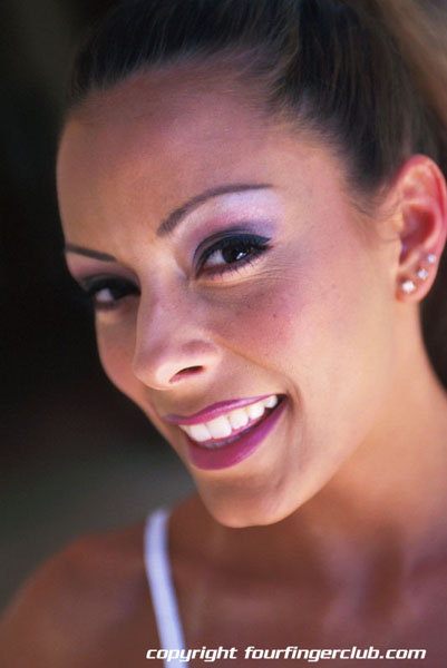 Petite lesbian women strips & dildo fucks her girlfriend