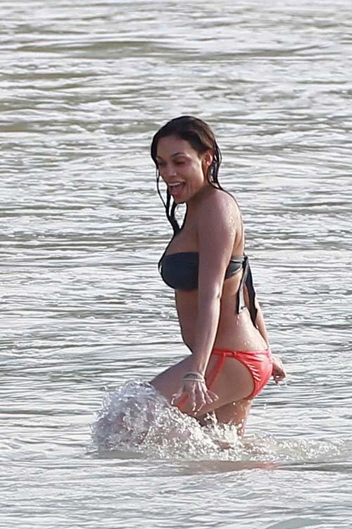 Rosario Dawson in a bikini