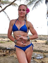 Valentina Shevchenko in a bikini