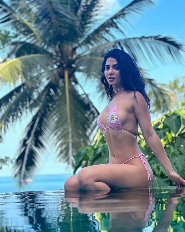 Emeraude Toubia in a bikini