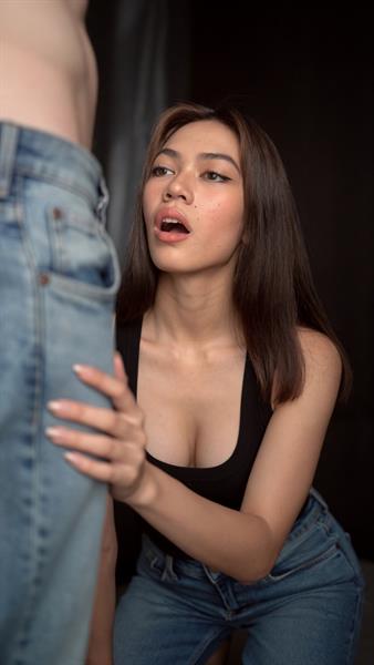 Ella Capuno - Davao City Blowjob Queen. She took the whole 10 inch cock deepthroat. 