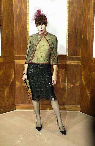 Milla Jovovich in a bikini