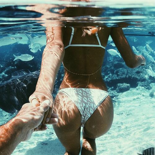 Alexis Ren in a bikini - ass