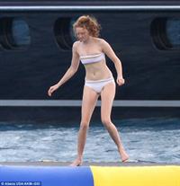 Lily Cole in a bikini