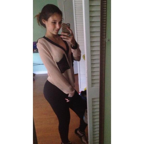 Angie Varona taking a selfie