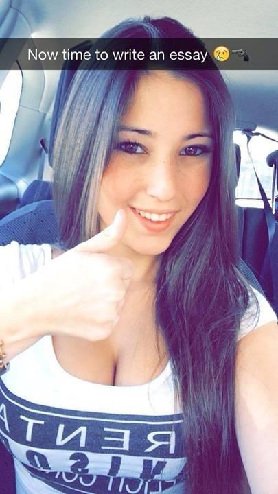 Angie Varona taking a selfie