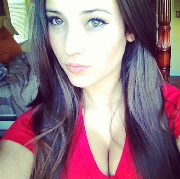 Angie Varona taking a selfie