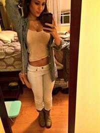 Angie Varona taking a selfie