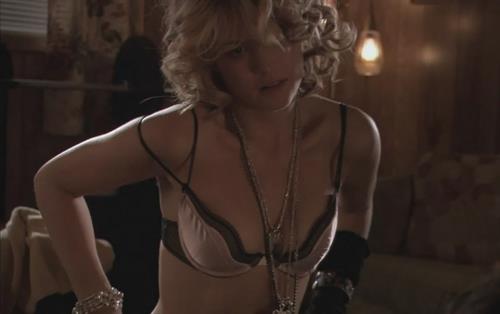Nicki Aycox in lingerie