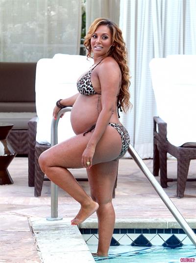 Melanie Brown in a bikini