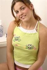 Sara Sexton strips down in the bathroom