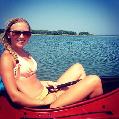 Anonymous in a bikini