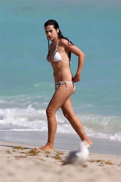 Amelia Warner in a bikini