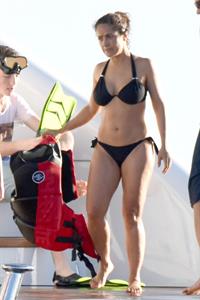 Salma Hayek in a bikini