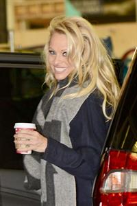 Pamela Anderson At ITV Studios in London 03.01.13 
