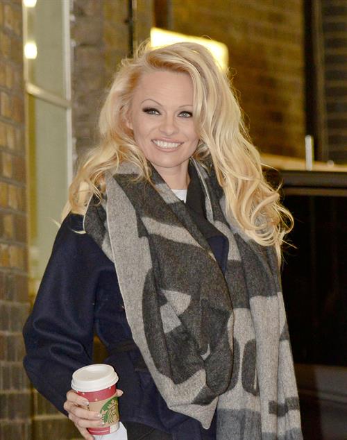 Pamela Anderson At ITV Studios in London 03.01.13 