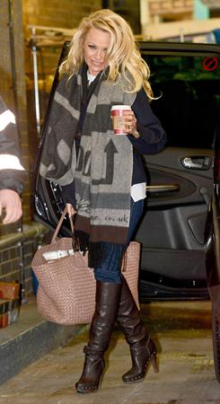 Pamela Anderson At ITV Studios in London 03.01.13 