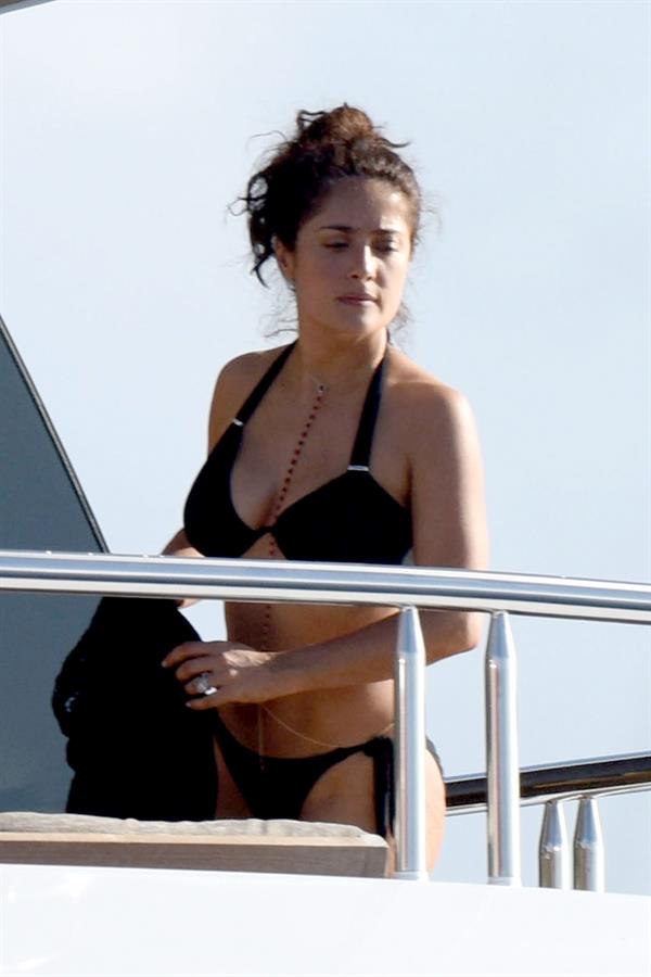 Salma Hayek in a bikini