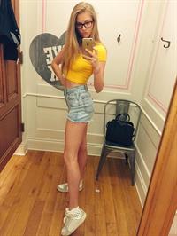 Alexandria Morgan taking a selfie