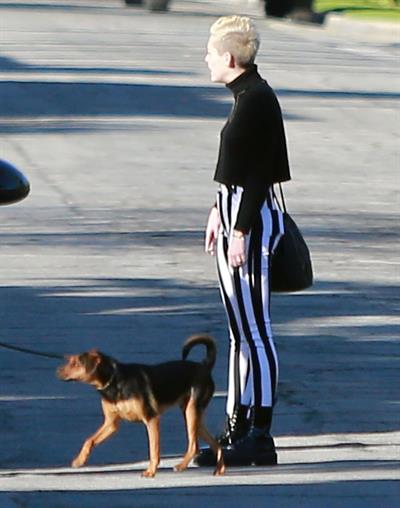 Miley Cyrus leaving a family gathering in Palm Springs 12/26/12 