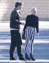 Miley Cyrus leaving a family gathering in Palm Springs 12/26/12 