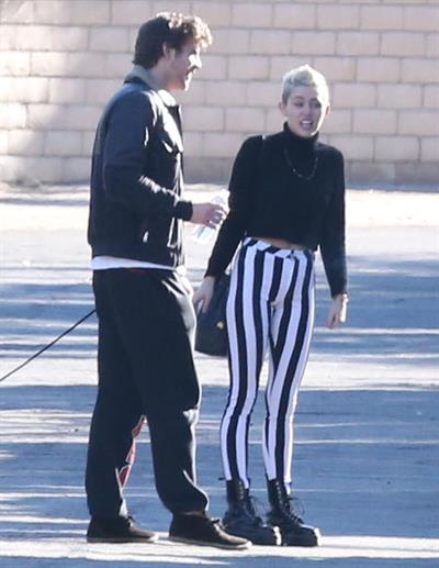 Miley Cyrus leaving a family gathering in Palm Springs 12/26/12 
